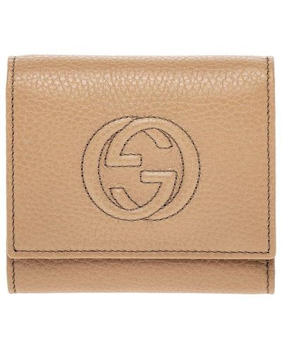 Gucci Soho Leather French Wallet - Natural