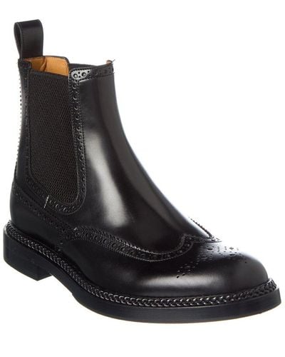 Gucci Leather Boot - Black
