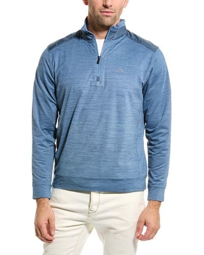 Tommy Bahama New Roger Point 1/2-zip Pullover - Blue