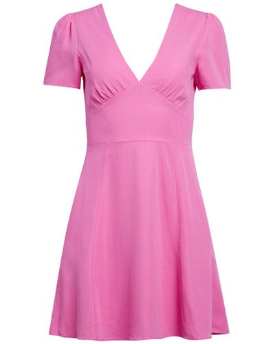 Reiss Oe Flower Mini Dress - Pink