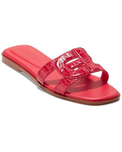 Cole Haan Chrisee Leather Sandal - Red