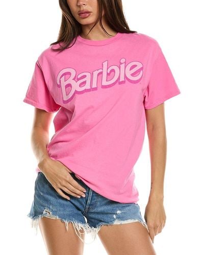 Junk Food Barbie Logo T-Shirt - Pink