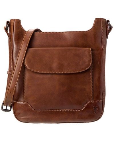 Frye Melissa Magazine Leather Crossbody - Brown