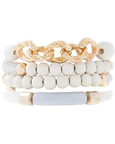 Saachi Bracelet Set - White