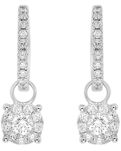 Diana M. Jewels Fine Jewelry 14k 0.90 Ct. Tw. Diamond Earrings - White
