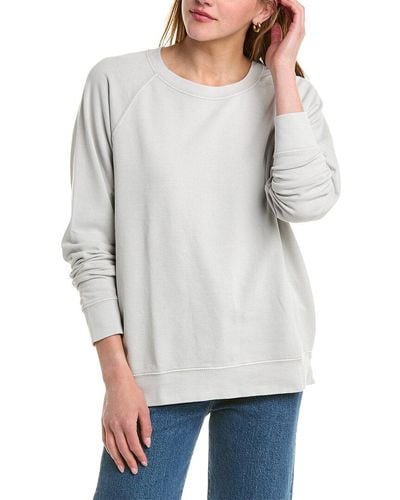Onia Garment Dye Oversized Crewneck Sweatshirt - Grey