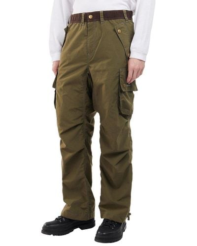 Barbour X And Wander Splits Pants - Green