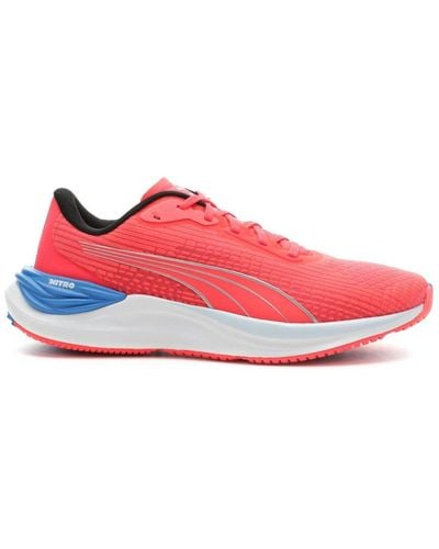 PUMA Womens Electrify Nitro 3 Running Sneakers Shoes Neutral - Red, Red, 6 Uk