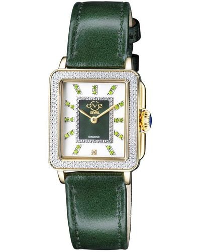 Gv2 Gevril Padova Gemstone Watch - Green