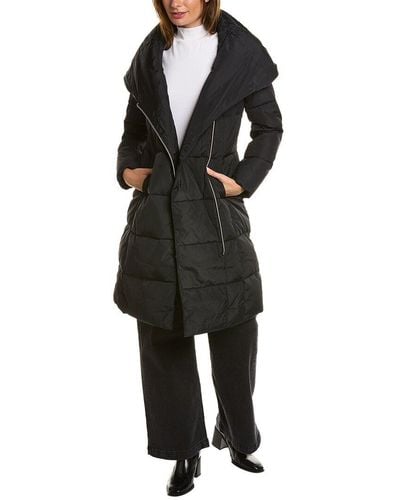 Cole Haan Signature Quilted Down Coat - Black