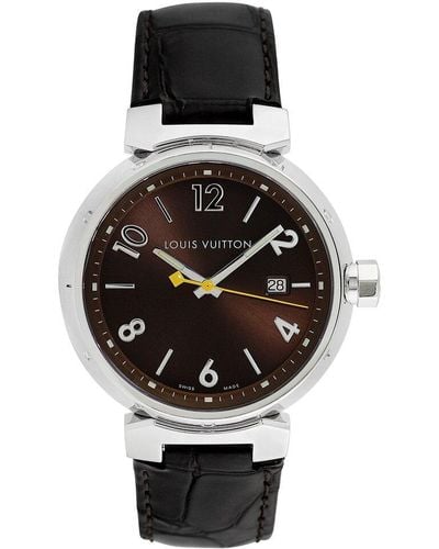 Louis Vuitton Tambour Watch, Circa 2000S (Authentic Pre-Owned) - Black
