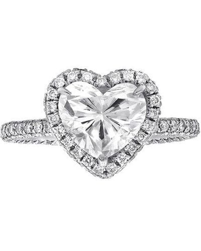 Diana M. Jewels Fine Jewellery White Gold 2.01 Ct. Tw. Diamond Half-set Ring