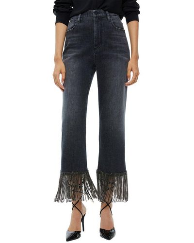 Alice + Olivia Alice + Olivia Amazing High-rise Boyfriend Jean - Blue