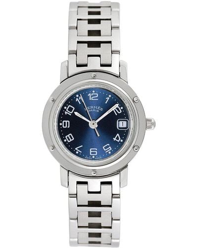 Hermès Clipper Watch, Circa 1990S (Authentic Pre-Owned) - Blue