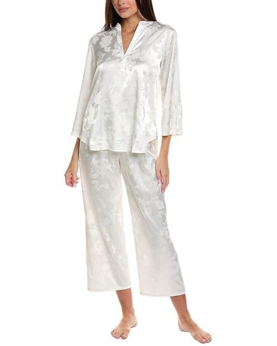 N Natori 2pc Imperial Garden Pyjama Set - White