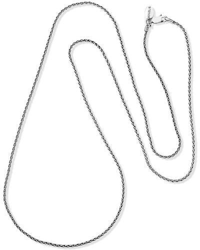 Samuel B. Silver Wheat Chain Necklace - Metallic