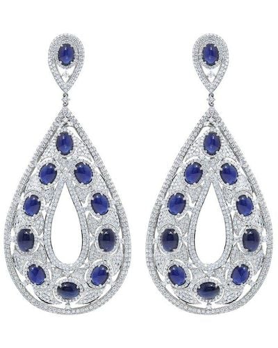 Diana M. Jewels Fine Jewellery 18k Sapphire Earrings - Blue