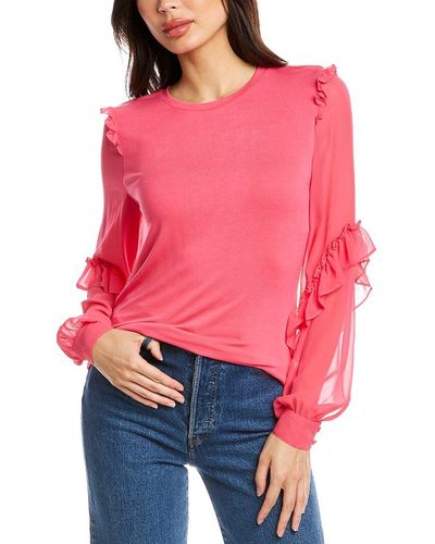 Generation Love Silk Blend Ruffle Top Size Small