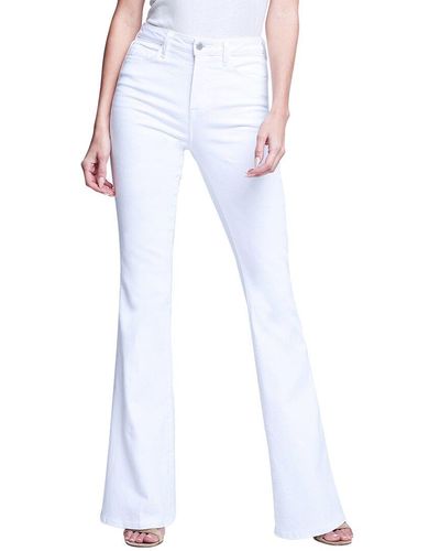 L'Agence Marty Fit And Flare Jean - White
