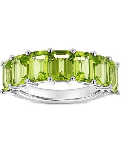 Diana M. Jewels Fine Jewelry 14k Peridot Half-eternity Ring - Green