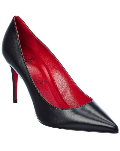Black Shiny Red Bottom High Heel Pumps Shoes Women