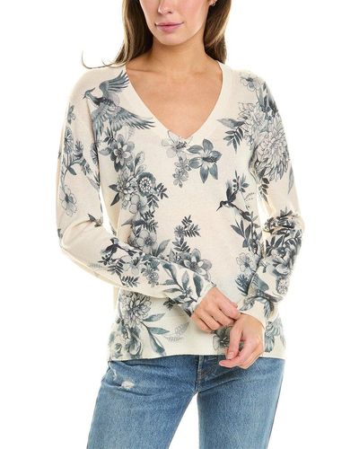 Johnny Was Anahi Wool & Cashmere-blend Pullover - Gray
