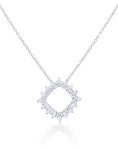 Diana M. Jewels 14k 0.55 Ct. Tw. Diamond Necklace - White