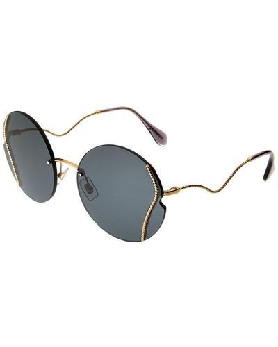 Miu Miu 50xs 61mm Sunglasses - Metallic