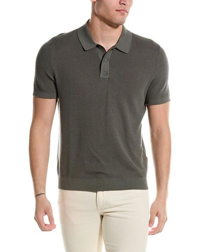 Onia Textured Polo Shirt - Grey