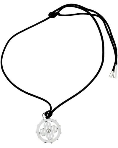Louis Vuitton 18K Diamond Flower Necklace (Authentic Pre-Owned) - Black
