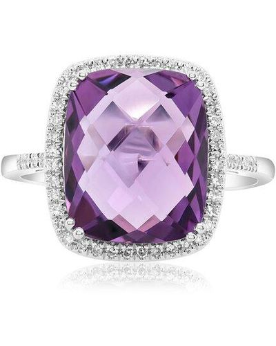 Diana M. Jewels Fine Jewellery 14k 4.03 Ct. Tw. Diamond & Amethyst Ring - Purple