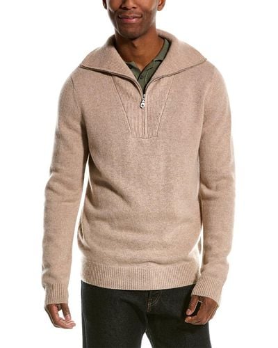 Magaschoni Cashmere Funnel Sweater - Natural