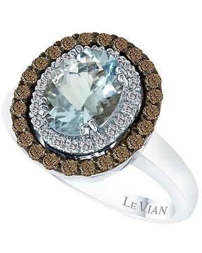 Le Vian 14k 1.91 Ct. Tw. Diamond & Aquamarine Ring - Multicolour