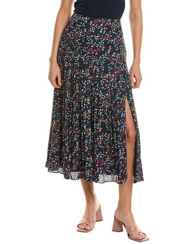 Ted Baker Pleated Midi Skirt - Black