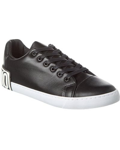 Moschino Leather Sneaker - Black