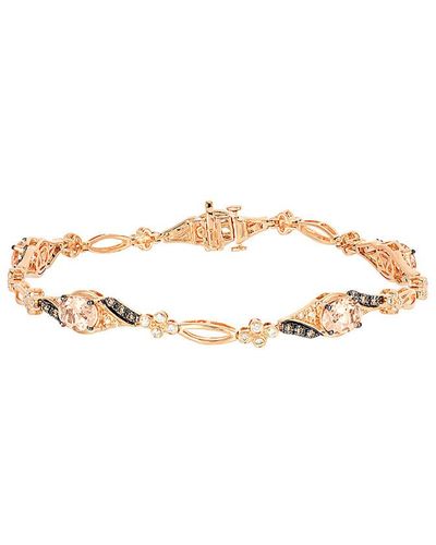 Le Vian Le Vian 14k Rose Gold 3.36 Ct. Tw. Diamond Bracelet - White