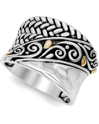 Samuel B. 18K & Balinese Ring - White