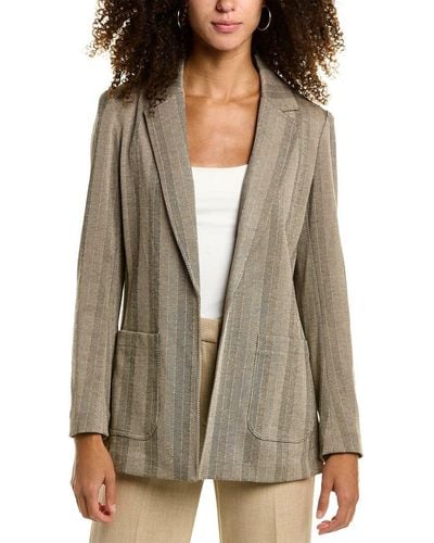 Anne Klein Notch Collar Blazer - Green