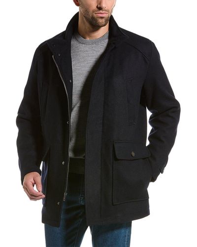 Cole Haan Wool Field Jacket - Black