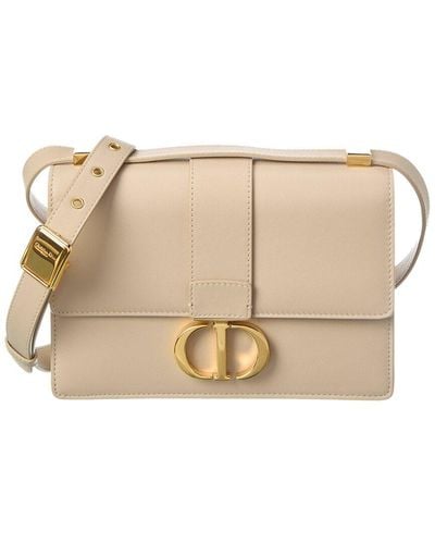 Dior Montaigne Small Leather Crossbody - Natural