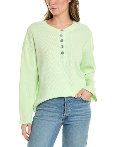 Electric and Rose Kate Henley Sweatshirt - Green