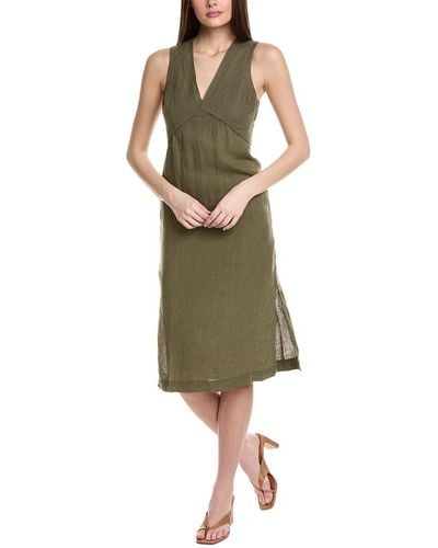 Michael Stars Hilary Sleeveless Linen Shift Dress - Green