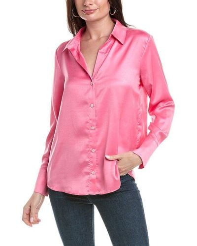 Rachel Roy Satin Shirt - Pink