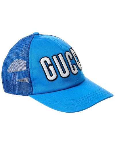 Gucci Logo Patch Baseball Cap - Blue