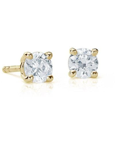 Suzy Levian 14k 0.25 Ct. Tw. Diamond Studs - White