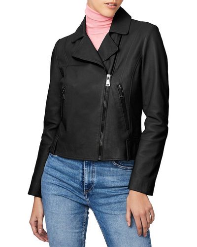 Boston Common Leather Jacket - Black - Bernardo