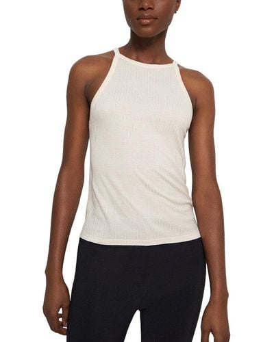 Theory Cropped Halter Top - White