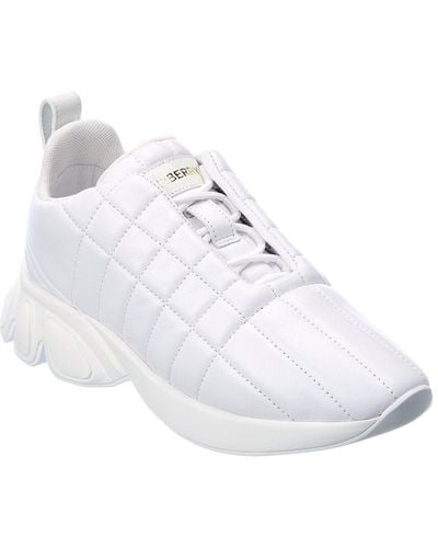 Burberry Quilted Leather Sneaker - White