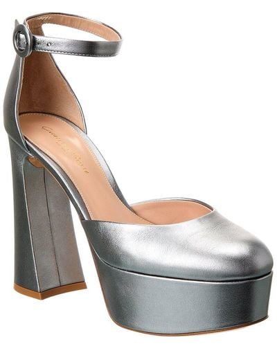 Gianvito Rossi Holly Leather D'orsay - Metallic