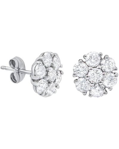 Diana M. Jewels Fine Jewelry 18k 4.50 Ct. Tw. Diamond Earrings - Metallic